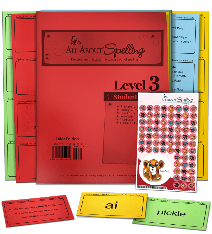 All About Spelling Level 3 Materials - Colour Edition