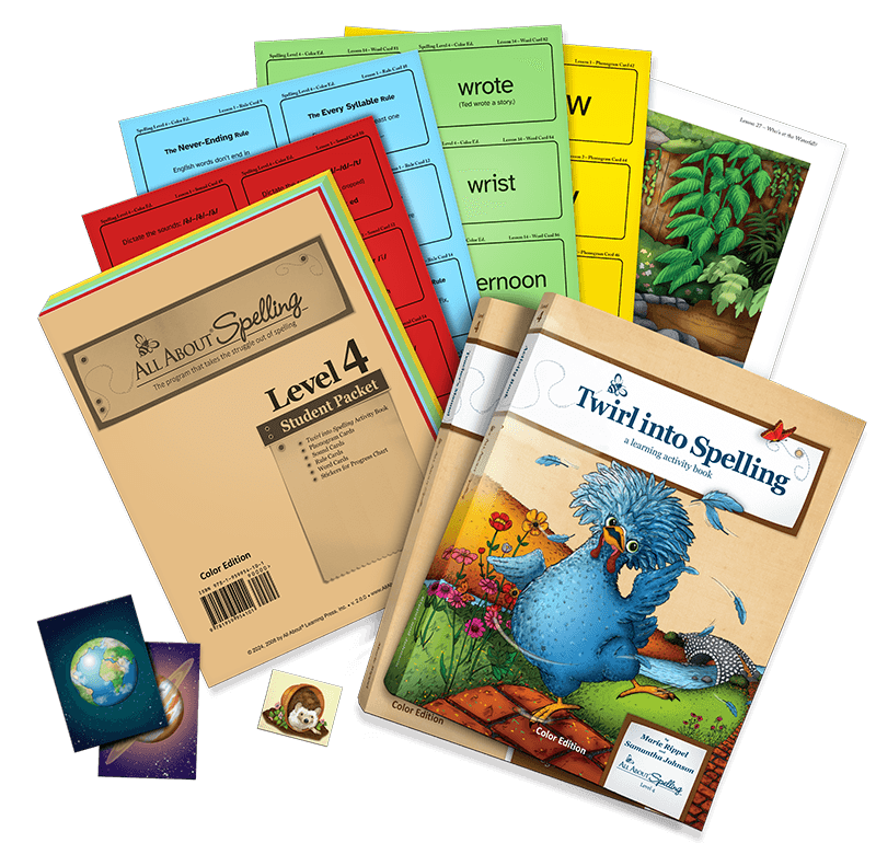 All About Spelling Level 4 Materials - Colour Edition