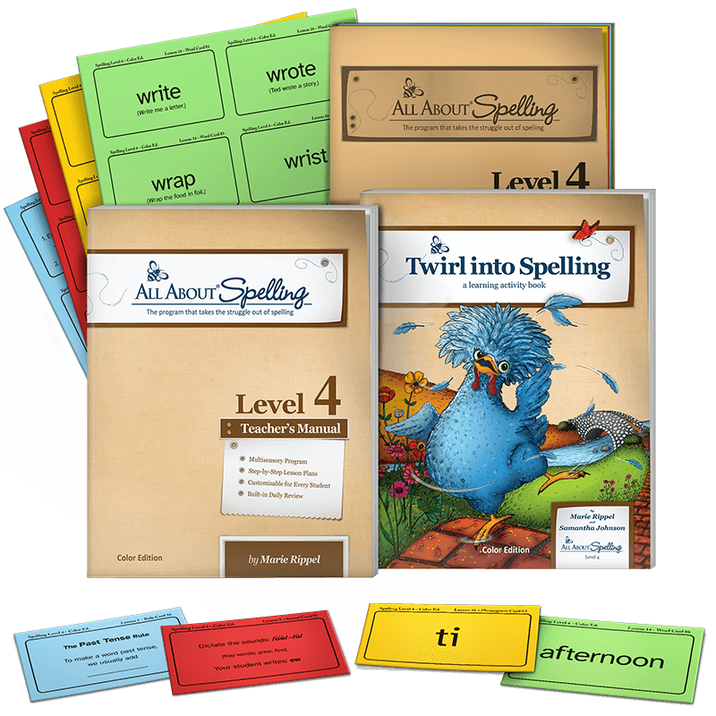 All About Spelling Level 4 Materials - Colour Edition