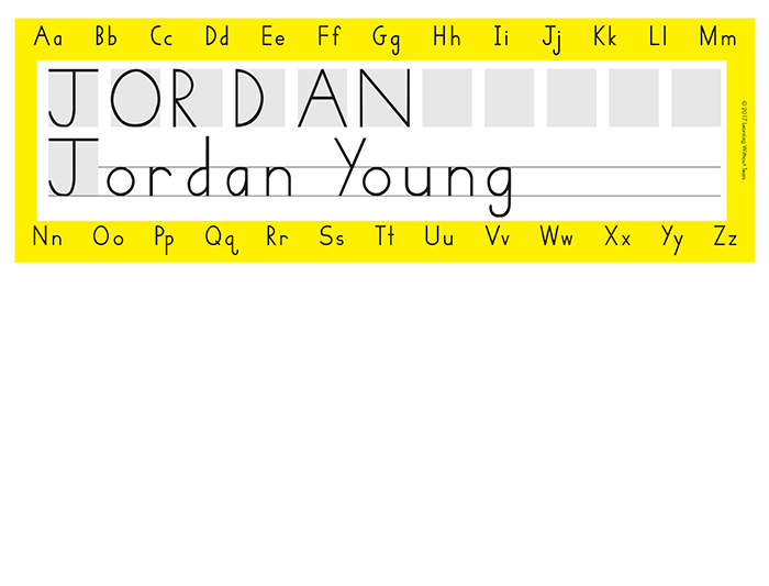 Name Plates: Reuseable/Laminated