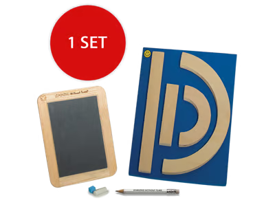 Individual Student Manipulative Pack - Wood Pieces & Slate