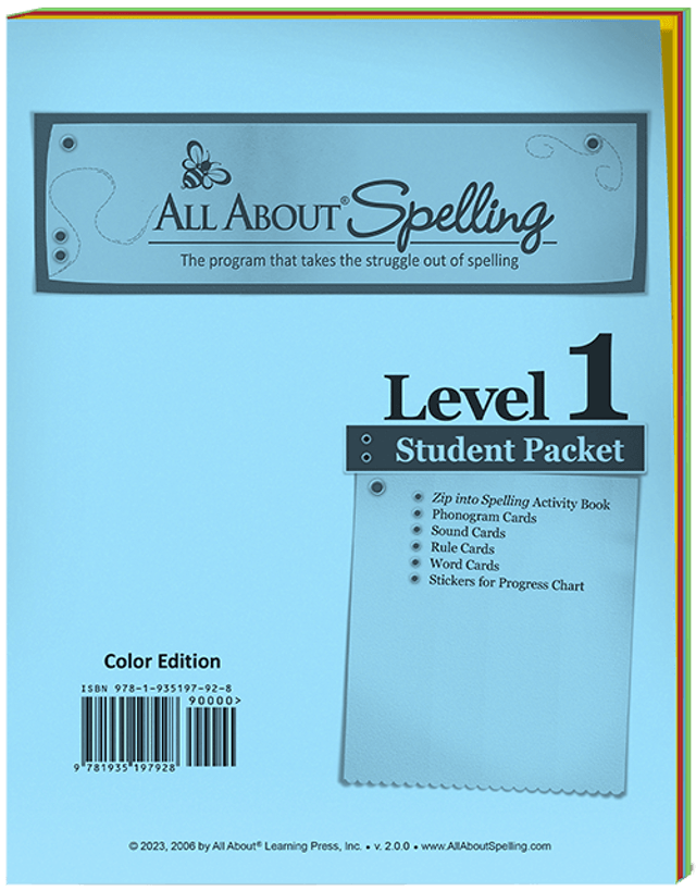 All About Spelling Level 1 Materials - Colour Edition