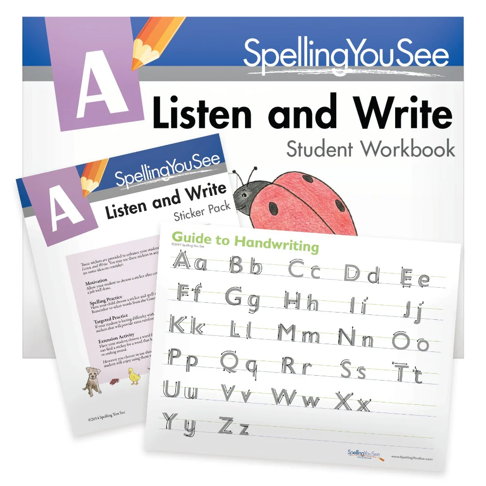 Listen and Write: Spelling You See Level A
