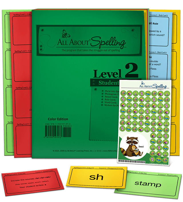 All About Spelling Level 2 Materials - Colour Edition