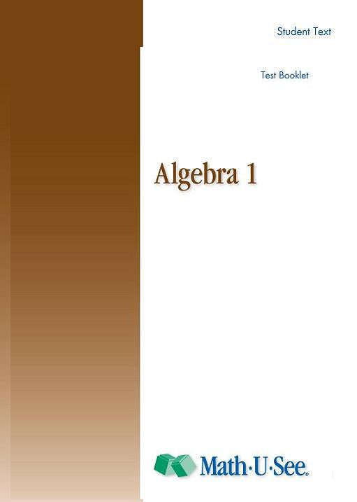 Math.U.See Algebra 1