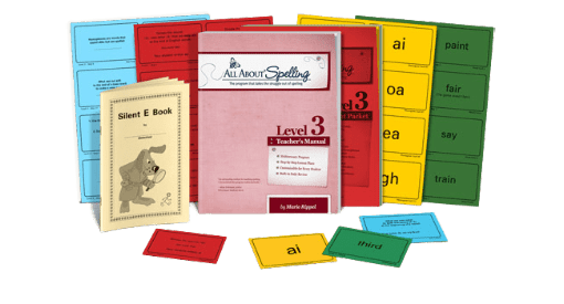 All About Spelling Level 3 Black & White Edition Materials