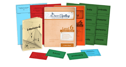 All About Spelling Level 6 Materials - Black and White