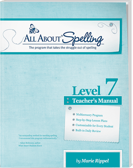All About Spelling Level 7 Materials - Black and White