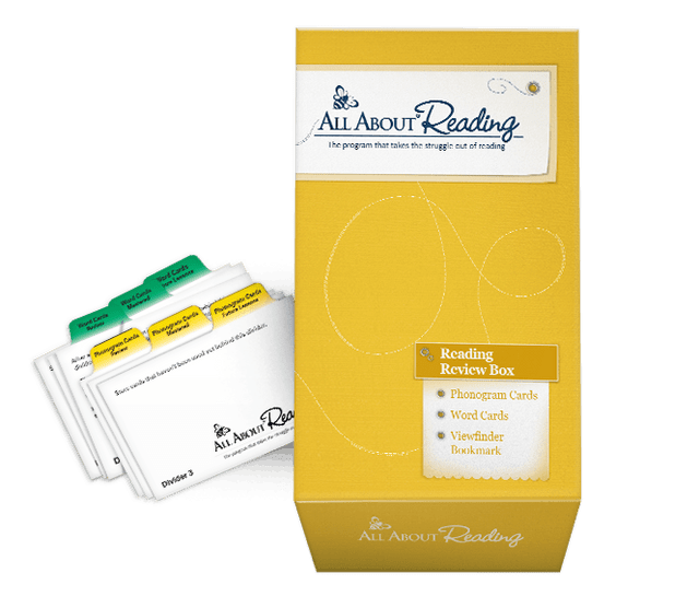 Reading Review Box with divider cards
