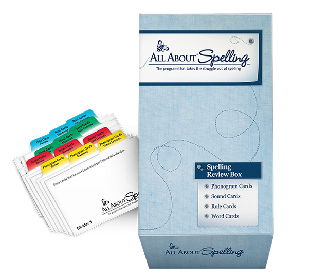 Spelling Review Box with divider cards