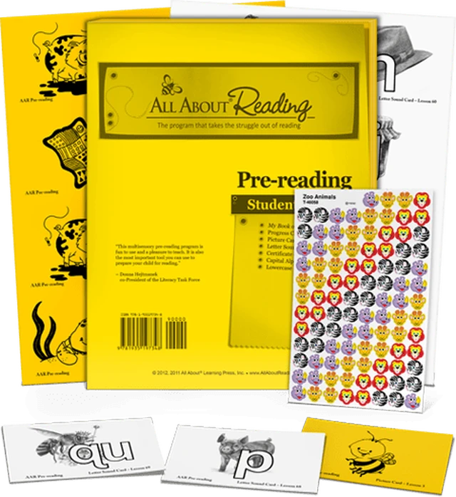 All About Reading Pre-Reading Individual Components
