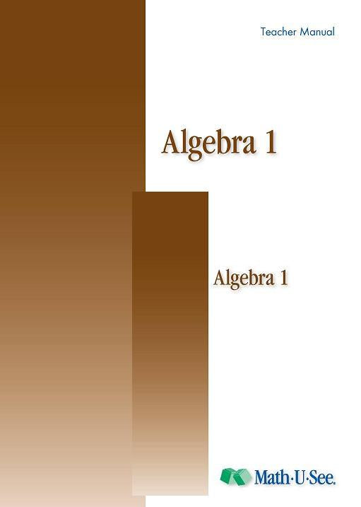 Math.U.See Algebra 1