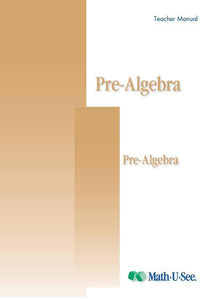 Math.U.See Pre-Algebra