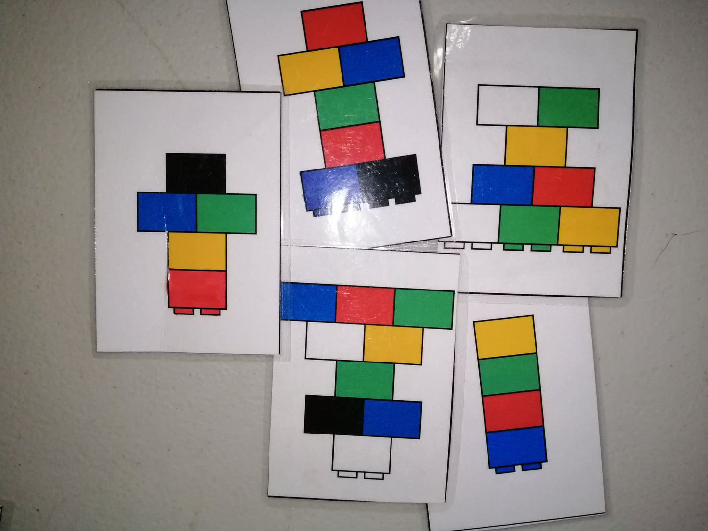 Duplo Block Match Cards