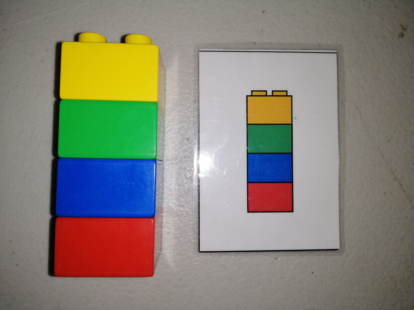 Duplo Block Match Cards