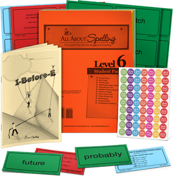 All About Spelling Level 6 Materials - Black and White